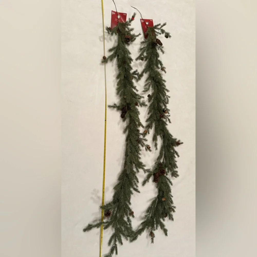 Hobby lobby 2 garland 6 feet each one Festive Green Holiday Garland